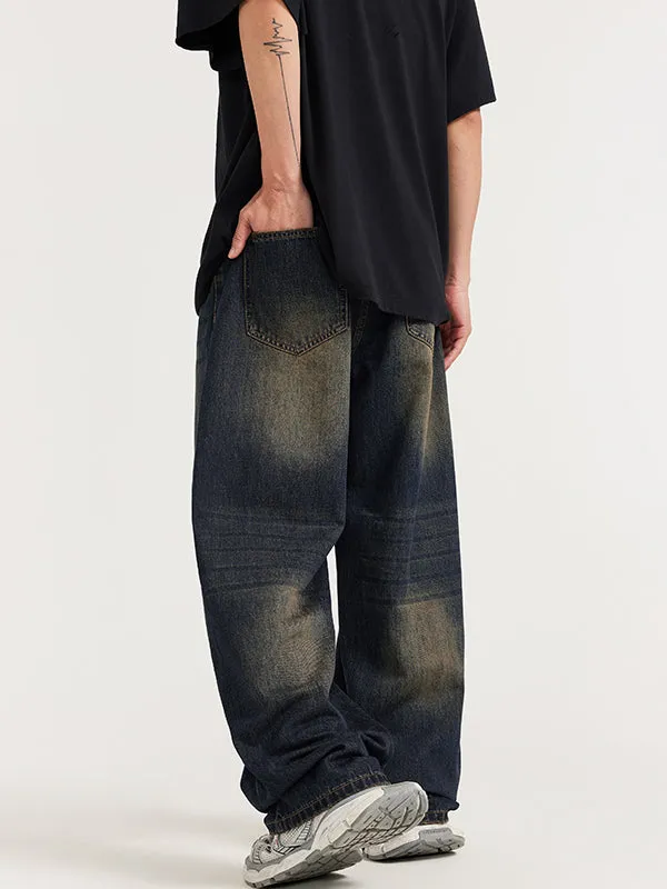 Rusty Blue Wide Leg Jeans