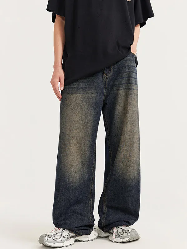 Rusty Blue Wide Leg Jeans