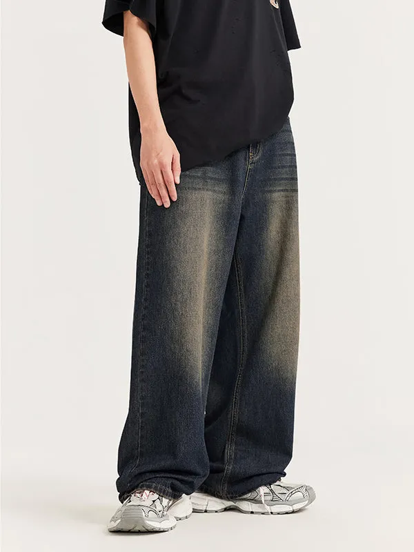 Rusty Blue Wide Leg Jeans