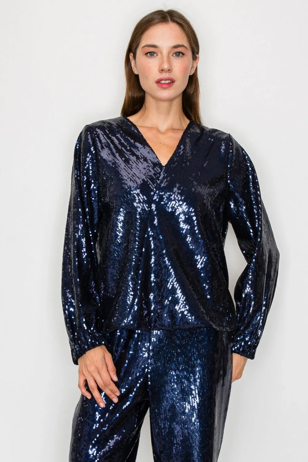 Sequin Top Long Sleeve