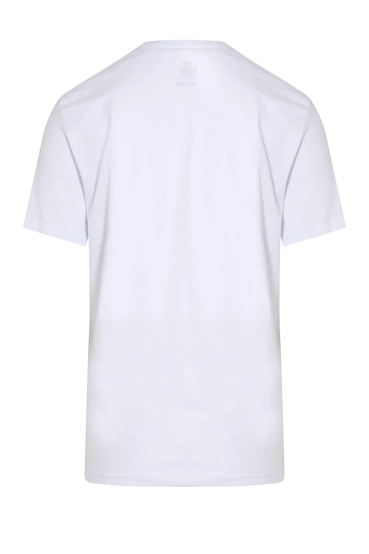 Slim Fit 100% Cotton White Crew Neck T-Shirt