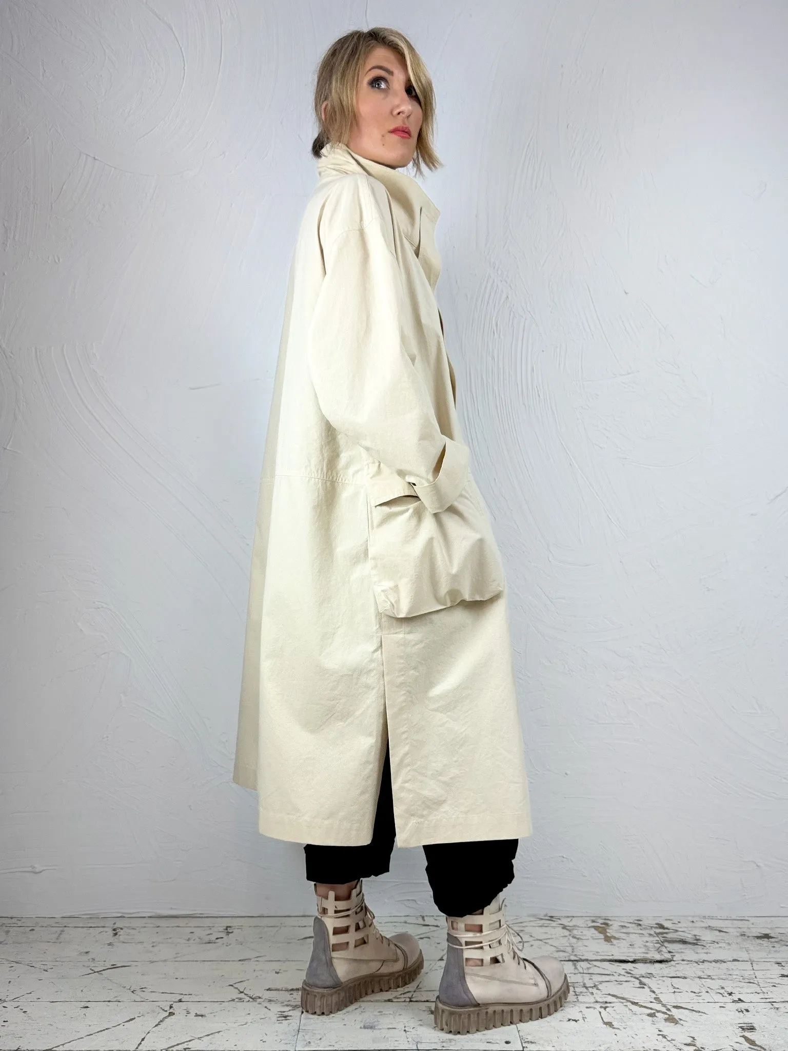 Straight Cotton Trench