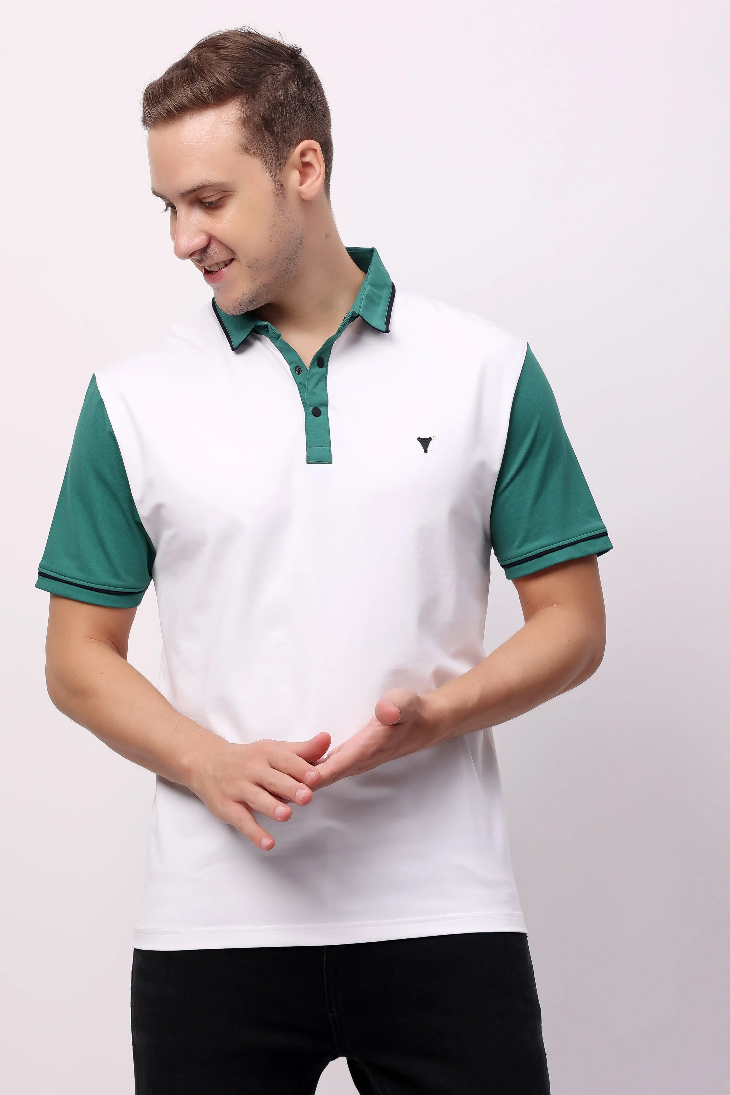 STYLOX SOLID POLO T-SHIRT FOR MEN