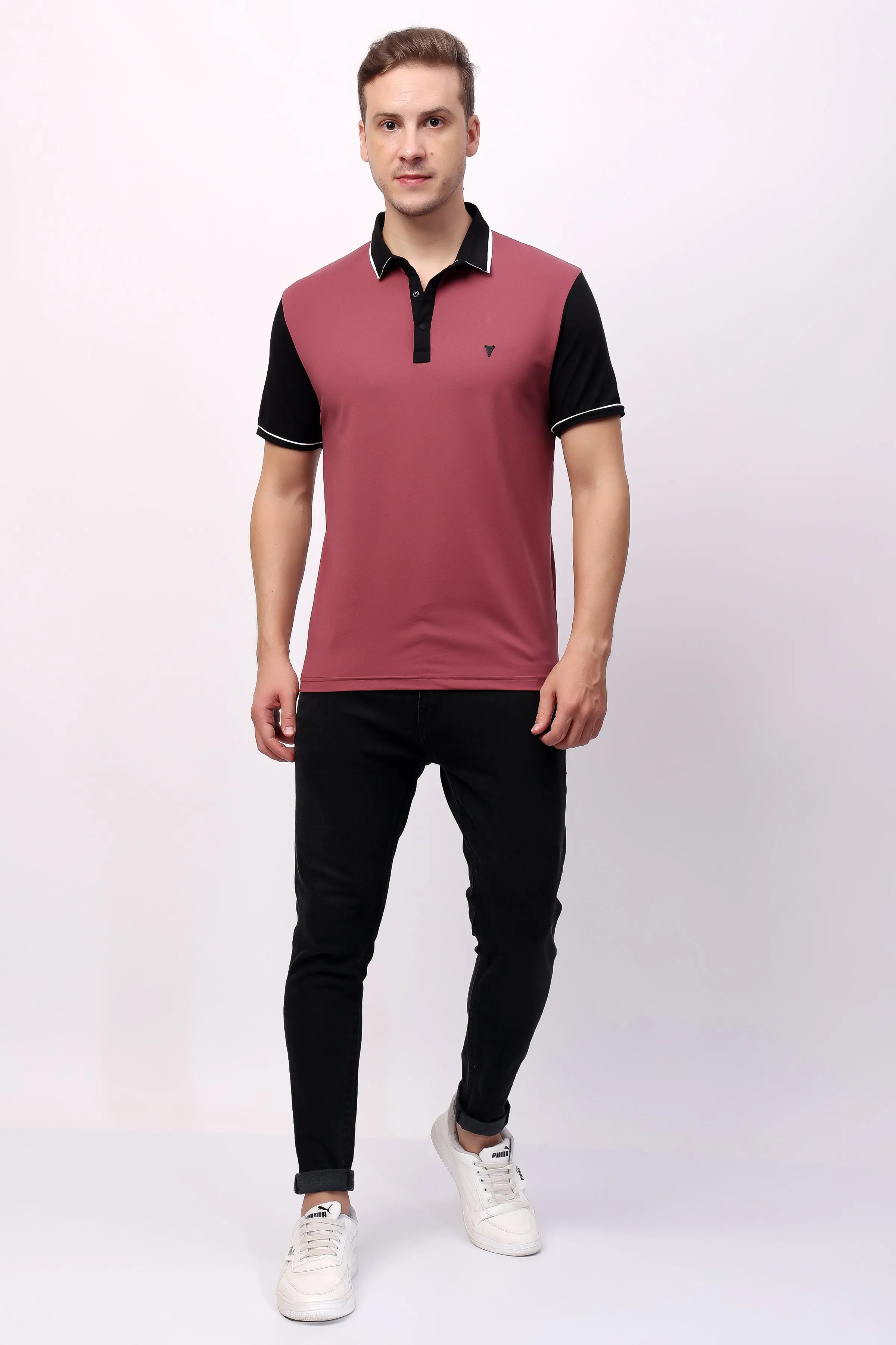 STYLOX SOLID POLO T-SHIRT FOR MEN