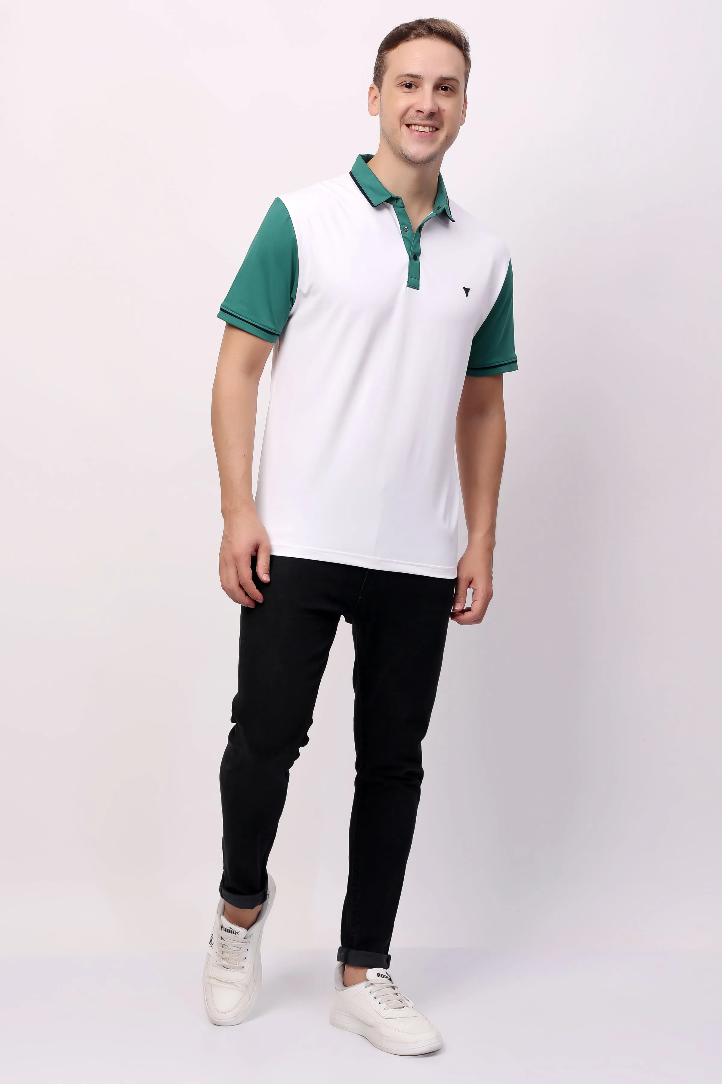 STYLOX SOLID POLO T-SHIRT FOR MEN