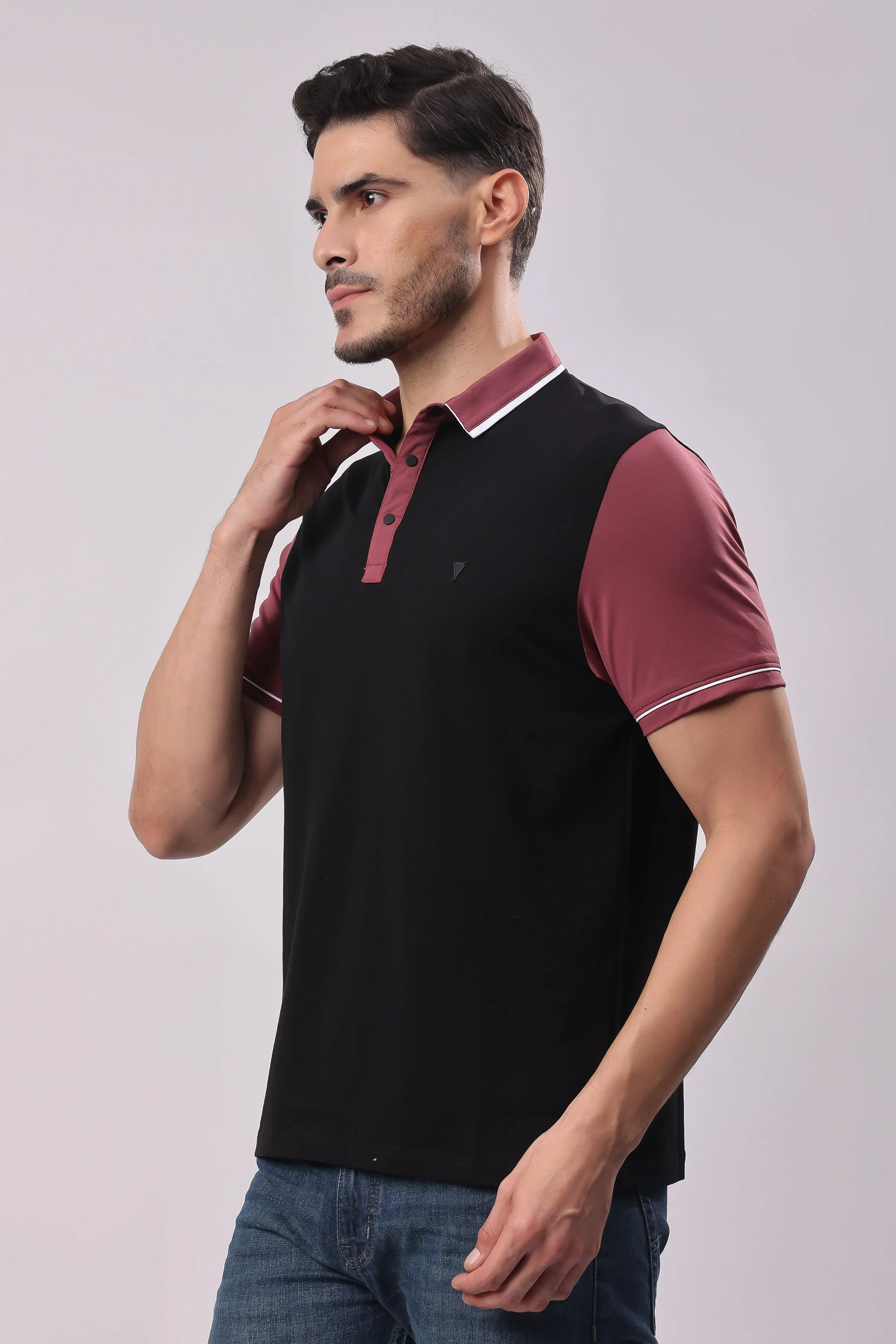 STYLOX SOLID POLO T-SHIRT FOR MEN