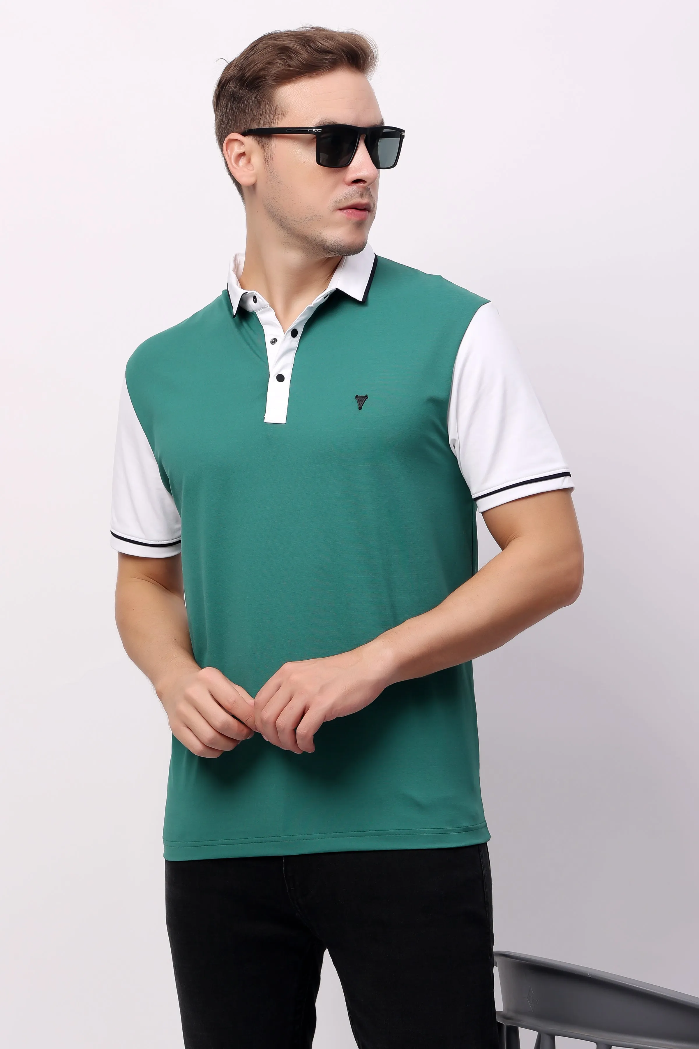 STYLOX SOLID POLO T-SHIRT FOR MEN