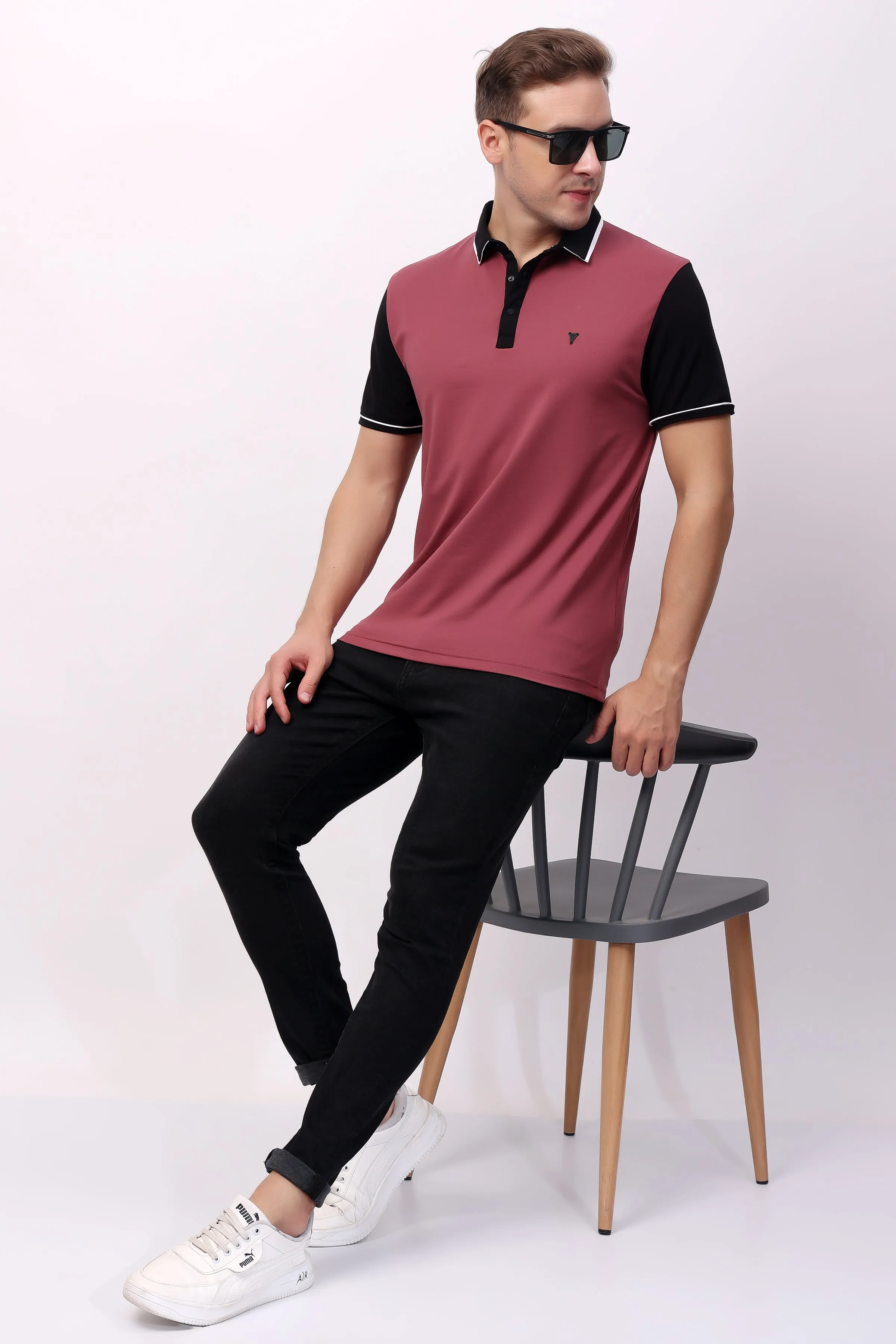 STYLOX SOLID POLO T-SHIRT FOR MEN