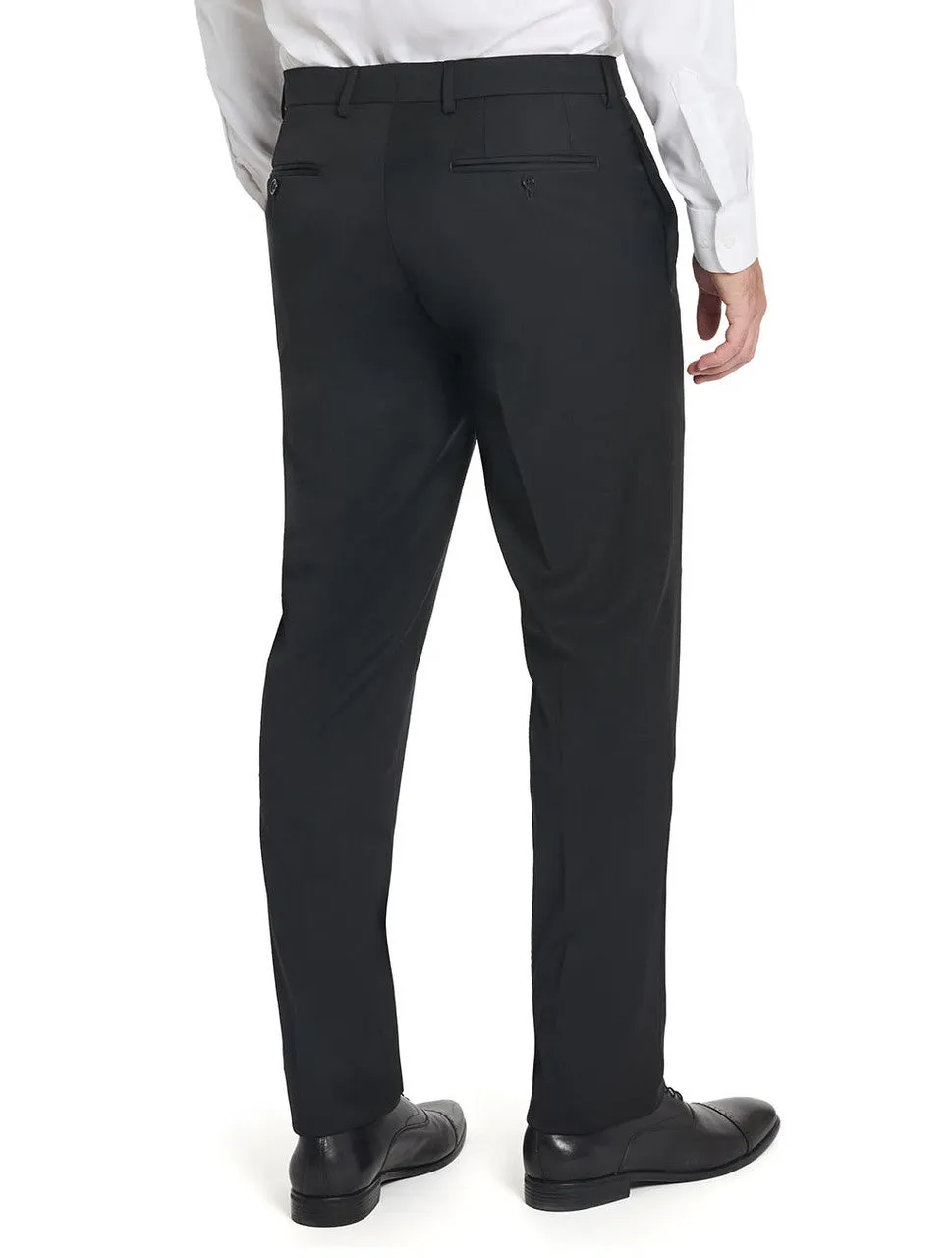 Tallia Men`s Suit Separate Wool Pants - Black