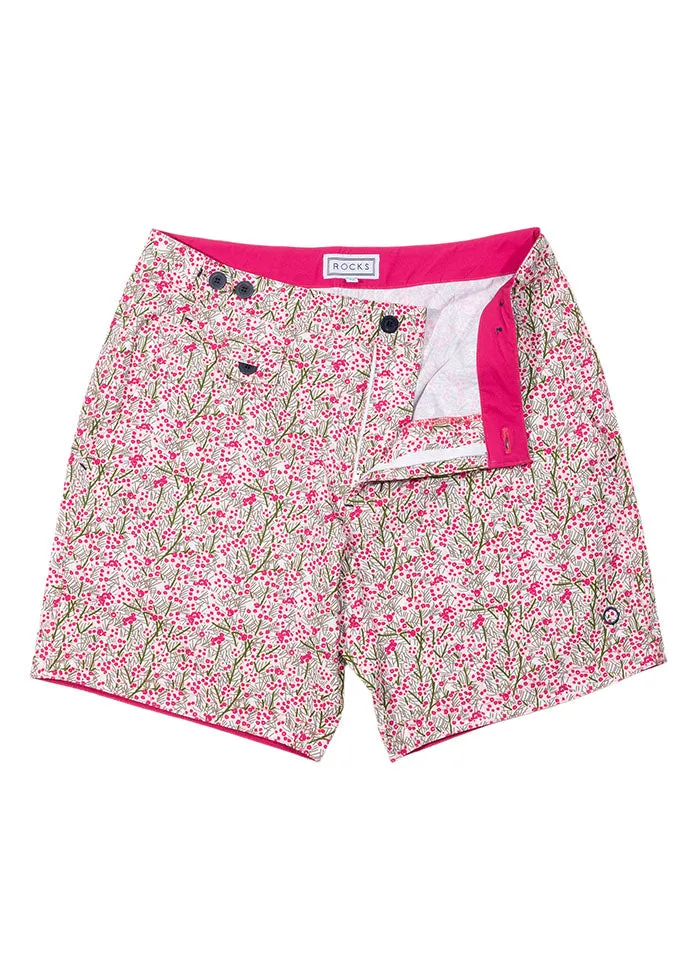 The Rocks Push - Tama Wattle Board Shorts - Pink