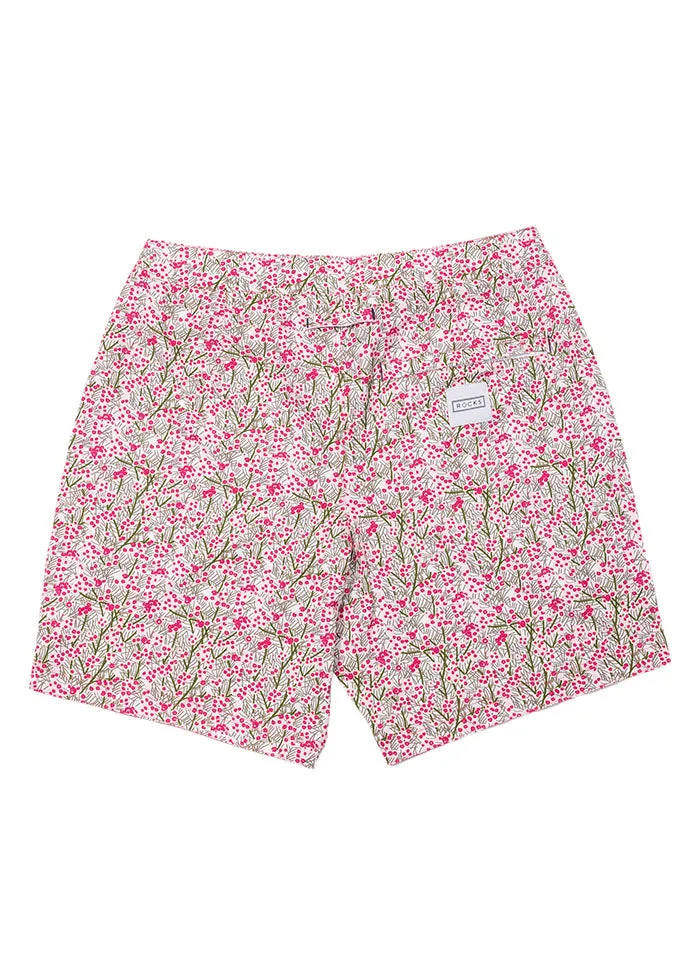 The Rocks Push - Tama Wattle Board Shorts - Pink