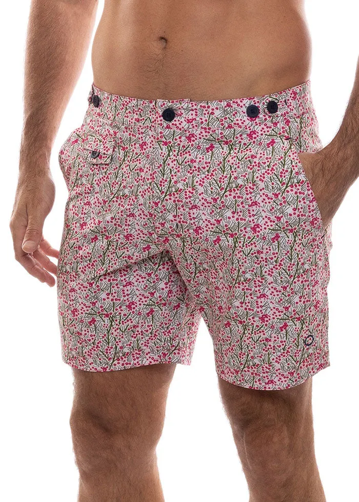 The Rocks Push - Tama Wattle Board Shorts - Pink