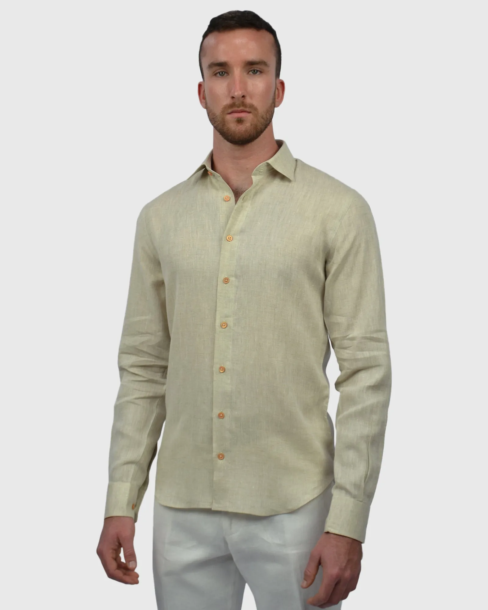 VINCENT & FRANKS S19WS51917 NATURAL SLIM SC SHIRT