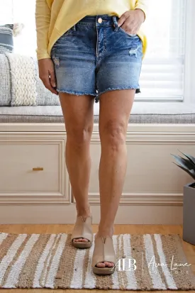 Where My Girls At High-Rise Tummy Control Denim Shorts