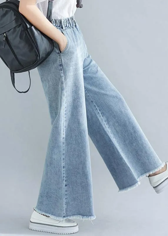 Women's Elastic Waist Wide Leg Pants