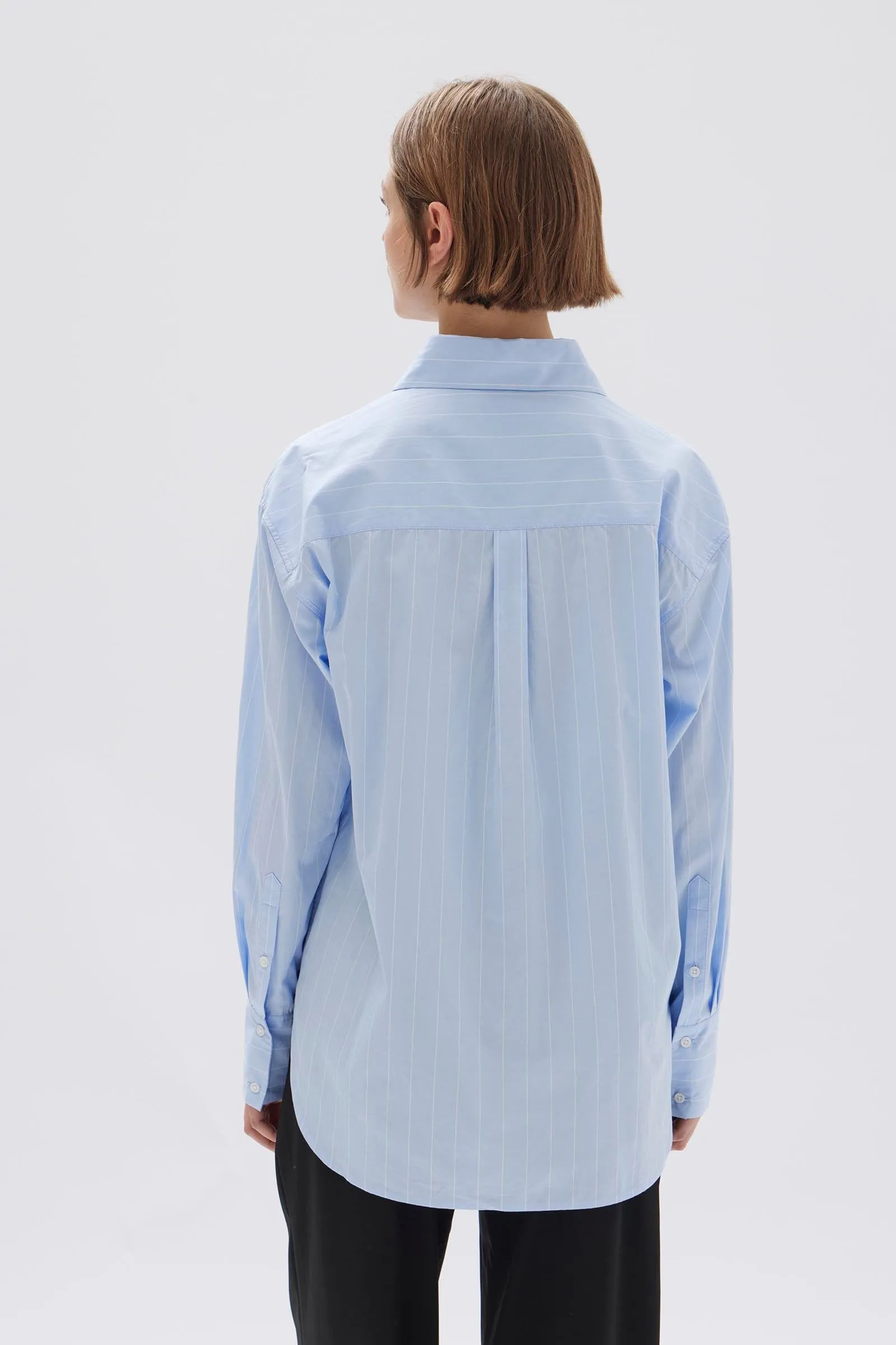 Womens Otis Poplin Stripe Shirt