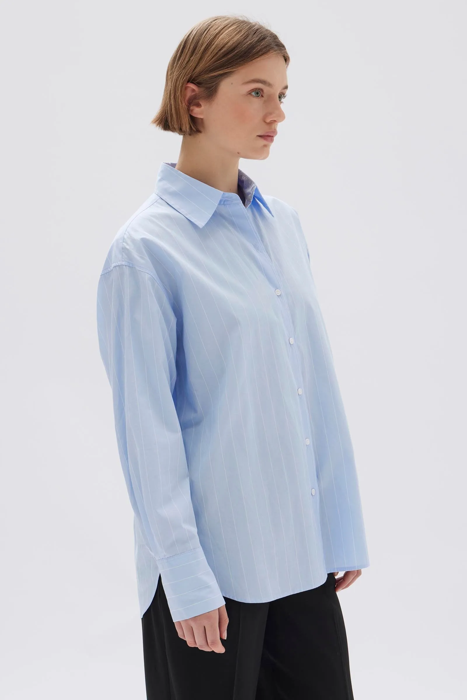 Womens Otis Poplin Stripe Shirt