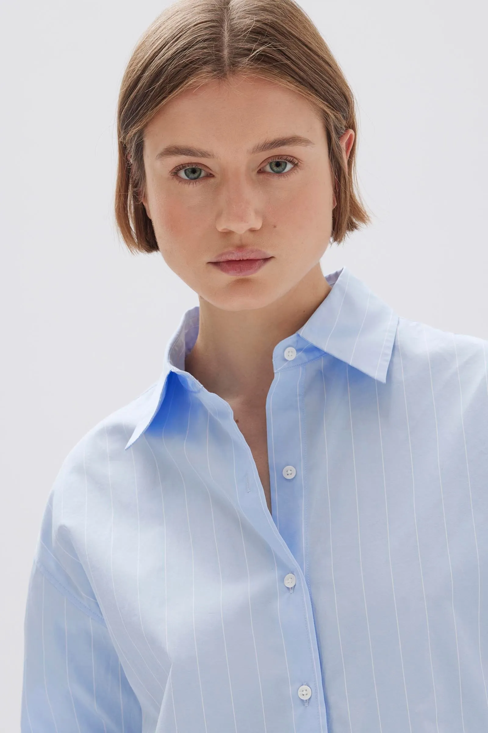 Womens Otis Poplin Stripe Shirt